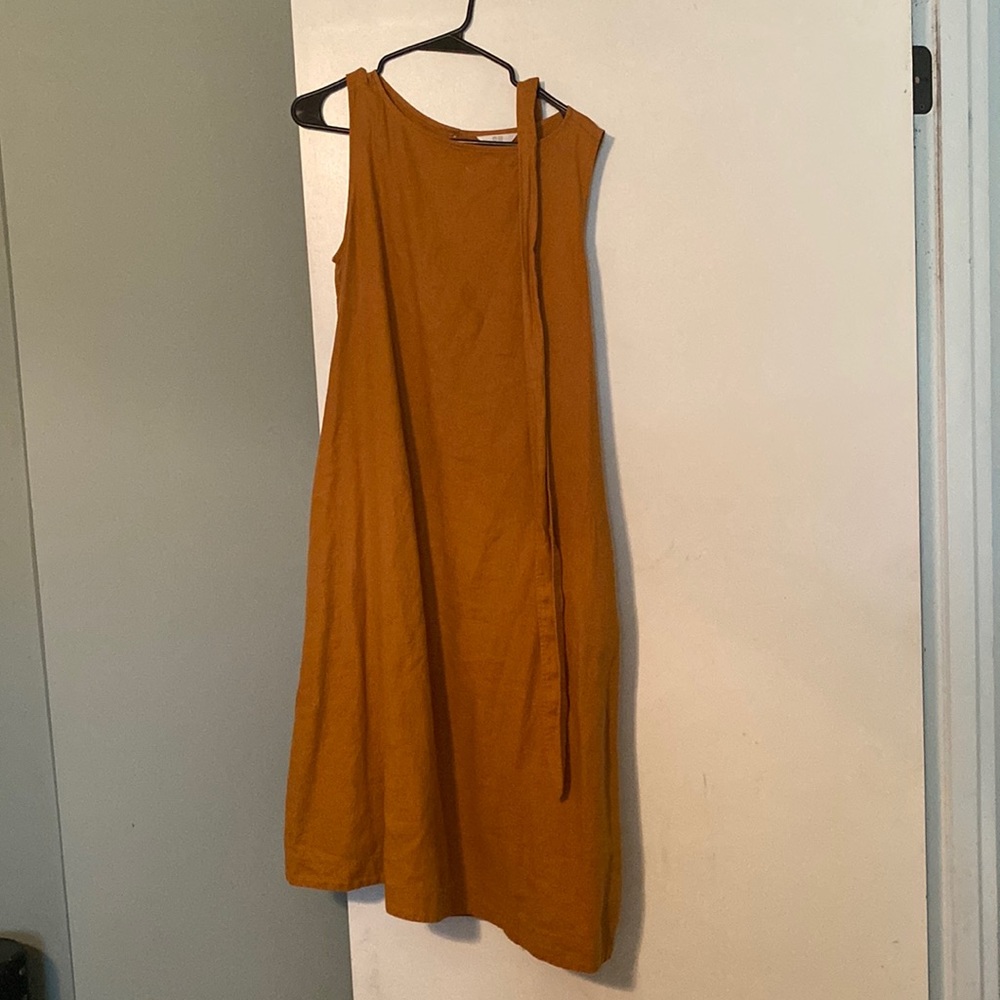 Uniqlo size L mustard dress